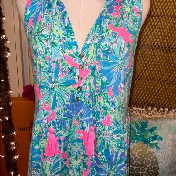 Lilly Pulitzer NWT Malone Maxi Soleil Pink Good Hare Day 🦄 - Picture 6 of 9